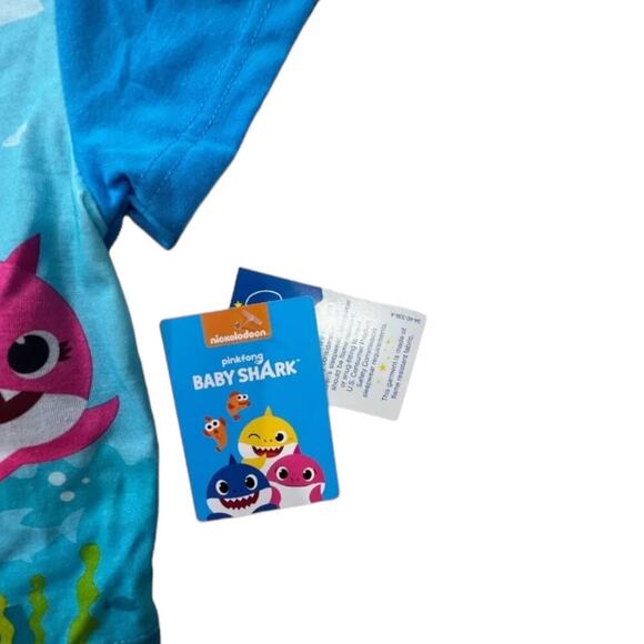 Nickelodeon boy toddlers Size 2 T baby shark pajamas set 2 pcs pinkfong new - Picture 4 of 8